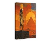 H3B8U2Y5 Pyramide du Soleil d'Horus Art Mural sur Toile, Paysage désertique