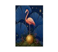 H3B8U2Y5 Sphère dorée Flamingo Tableau sur Toile, Appartement Coin Lecture