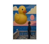 H3B8U2Y5 Surréalisme du canard en caoutchouc géant Art Mural sur Toile