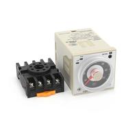 H3BA-N8H 8PIN 50/60Hz 2NO2NC temps 1.2s à 300h 48 * 48mm DC12V DC24V AC110V AC220V relais à semi-conducteurs multifonctionnel(DC12V)