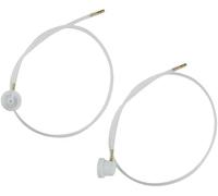 H3C9 Lot de 2 buses d'aérosol blanches avec tuyau d'extension à 360 degrés pour bombes de pulvérisation mâles pour voiture, film de buse de voiture, extension de 4,5 mm, outils et équipements de