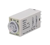 H3Y-2/H3Y-4 minuterie relais interrupteur temporisé de mise sous tension 10sec à 60min bouton rotatif réglable AC220V DC12V DC24V 5A/250VAC 1 pièces(H3y-4 Relay 14pin,10 SEC-DC12V)