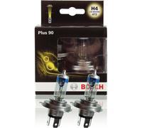 Bosch H4 Plus 90 lampes de phare - 12 V 60/55 W P43t - 2 ampoules
