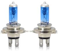 H4/P43t Ampoules Halogènes, 130/120w, Phare 12v Moto/Voiture, Feux De Route/Feux De Croisement, 5500k Ultra Blanc, 2 Lampes