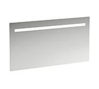Miroir Leelo courant avec Ã©clairage LED horizontal intÃ©grÃ©, cadre en aluminium, 1300 mm, version avec 1 interrupteur Ã capteur tactile - H4476829501441