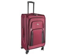 H4L Valise de voyage à roulettes en tissu souple Tailles S, M, L, rouge, L, Valise