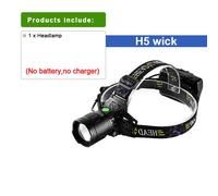H5 A - Phare Led - Paweinuo Lampe Frontale Led La Plus Puissante Lampe De Poche Lampe Frontale Rechargeable Phare Led 18650 Usb Étanche Zoom Lampe Frontale De Pêche
