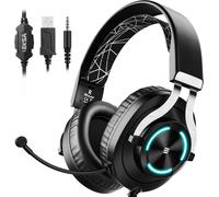 H5 Casque Bluetooth avec Micro & Dongle USB [45 Heures de Temps de Lecture et Port¿¿e de 10 m] Casque PC Mono avec Station de Charge et ¿¿ R¿¿duction de Bruit AI Mic, Casque sans Fil pour Bureau