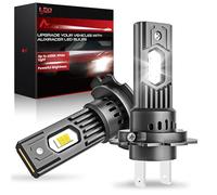 H7 LED Ampoule, Coque en Graphène 30000LM 6500K Lumière Blanche, Remplacement pour Halogènes pour Voitures et Motos Plug and Play, Étanche IP68, Lot de 2