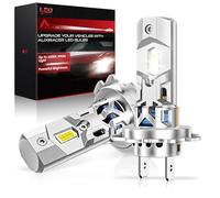 H7 LED Ampoules, 50000LM 6500K Blanc Froid 120W, 2026 Ampoule de Phare H7 LED, Format Mini 1:1 avec 15000RPM Ventilateur Silencieux Plug and Play per Auto e Moto, 2 Pièces