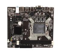 H81 LGA1550 DDR3 Plaque de Base avec Prise en Charge 2.0 USB 2.0, Sortie Double VGA +, Idéal pour la Compilation PC de Bureau avec Carte Graphique Centrale