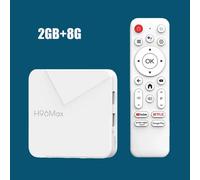 H96 Android 14 boîtier tv Quad Core RK3518 avec Wifi double bande 2.4G 5G Wifi5 BT HD 3D 100M Lan,2GB 8GB,Ue Plug