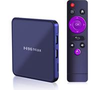 H96 Max V12 Android 12.0 Smart Player RK3318 Chip 2,4G/5G Dualband WiFi Bluetooth 4.0 100M port réseau 4GB+64GB Réglementation européenne 100-240V