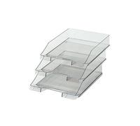 HA-1026-X-24 Corbeille à courrier A4 standard gris transparent