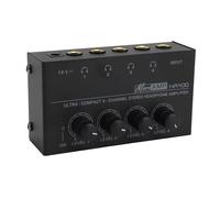 HA-400 Amplificateur de Casque Stéréo Ultra Compact à 4 Canaux pour Studio et Scène, Contrôle du Volume Indépendant (Prise UE)