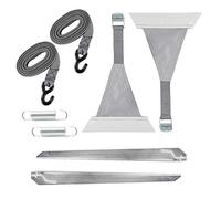 ha ba Lot de 8 tendeurs gris pour sac et auvents à caisse, fixation par passepoil