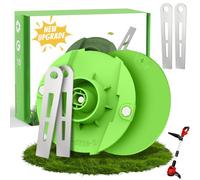 HA BIN Lame de rechange pour débroussailleuse, Disque de Coupe de Rechange, Ensemble de couteaux en métal pour debroussailleuse electrique sans fil, plateau à couteaux + 4 lames compatibles