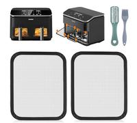 HA BIN Protection anti-éclaboussures en acier inoxydable à mailles fines pour friteuse à air Cosori 8,5L & Dual Blaze TwinFry 10L- Grille anti projection réutilisable, accessoire Airfryer anti graisse