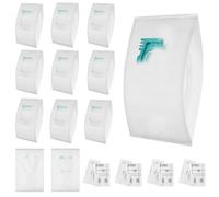 HA BIN TU Lot de 12 sacs d'aspirateur de rechange pour Miele TU Guard L1 / Guard S1 / CO Guard M1 - Grande capacité - 4 filtres d'échappement + filtre de protection du moteur