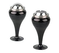 HA Cendrier dôme « Coupe » Chromé/noir 10,5 cm, 376 g