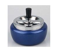 HA Cendrier rotatif « Multi » Chromé/bleu métallisé 13 cm, 260 g