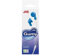 JVC Écouteurs intra-auriculaires HA-F14-AN-U Gumy – corps en caoutchouc souple – Bleu