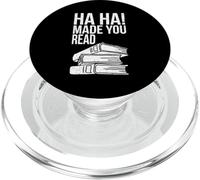 Ha Ha t'a Fait Lire Un drôle de Professeur Qui lit Un Amateur de Livres PopSockets PopGrip pour MagSafe