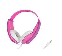 Casque supra-auriculaire filaire supra-aural JVC HA-KD5-P-E limitation de volume, serre-tête léger rose, lilas