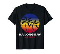 Ha Long Bay Vietnam Beach Style rétro années 80 T-Shirt