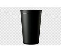 HA MARKET Lot de 50 Gobelets Durables et Réutilisables Noirs - Capacité 30cl - Plastique Polypropylène Rigide - Idéal pour un Anniversaire, Cocktail, Mariage et Fêtes.