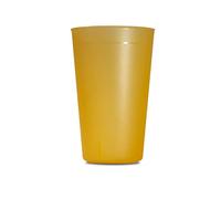 HA MARKET Lot de 50 Gobelets Durables et Réutilisables Oranges - Capacité 30cl - Plastique Polypropylène Rigide - Idéal pour un Anniversaire, Cocktail, Mariage et Fêtes.