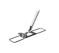 Ha-Ra Bodenexpress 42 cm en acier inoxydable avec manche en aluminium - Essuie-glace robuste pour le nettoyage des sols et des murs - Vadrouille maniable avec poignée antidérapante et manche divisible