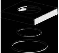 Hansa rosace 75 x 75 mm bec complet 59914211
