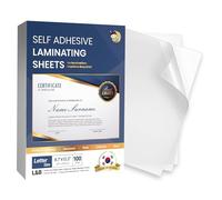 HA SHI Lot de 100 feuilles de plastification auto-adhésives sans chaleur Format A4 23 x 30 cm Épaisseur 100 microns