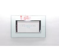 Ha4804Vka Bticino/Legrand Axolute Placca Rectangulaire 4 Postes Verre Kristall
