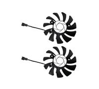 HA8010H12F-Z 75MM 2Pin GTX1050Ti Refroidisseur GPU Double Ventilateur pour MSI Geforce GTX 1050Ti GTX-1050-Ti-4GT-OC (2 Pièces)