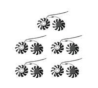 HA8010H12F-Z 75MM 2Pin GTX1050Ti Refroidisseur GPU Double Ventilateur pour MSI Geforce GTX 1050Ti GTX-1050-Ti-4GT-OC (10 Pièces)