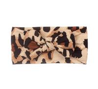 Haa Bandeau léopard pour - Large bandeau léopard - Bandeau à nœud doux et extensible - Pour nouveau-nés, filles,