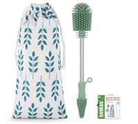 haakaa Kit de brosse de nettoyage en silicone pour tire-lait, téton, sac de rangement pour lait maternel, pailles réutilisables, gobelet à bec doux en silicone de qualité alimentaire portable - 1