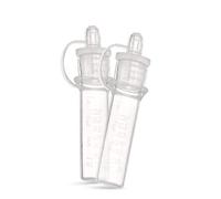 haakaa Kit de collecte de colostrum en silicone 5 ml - 2 pièces (pré-stérilisées), seringues pour colostrum pour le lait maternel à collecter, nourrir et