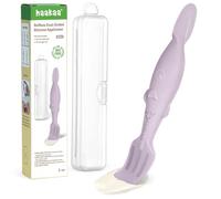 haakaa NoMess Spatule à crème pour couches de bébé, applicateur de crème anti-érythème fessier en silicone à double extrémité avec étui hygiénique, spatule pour bébé, lavande