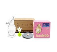 Haakaa Pompe à lait manuelle en silicone 150 ml Blanc uniquement