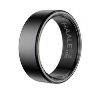 HAALE Bague Connectée Tracker Fitness Acier Inoxydable Homme Femme | Bluetooth 5.0 vers Android et iOS; étanche IP68; suit sommeil, stress, cycle menstruel; inclut l'appli HAALE gratuite