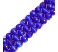 HAAMIIQII 35pcs 10mm jaune chat Eye Beads rond lâche perles de pierres précieuses bijoux faire bricolage bracelet collier