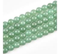 HAAMIIQII 35pcs 10mm naturel vert aventurine perles rondes lâche perles de pierres précieuses pour la fabrication de bijoux bricolage bracelet collier
