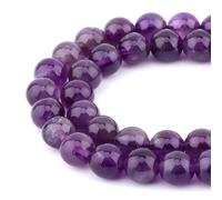 HAAMIIQII 35PCS 10mm perles d'améthyste naturel cristal de quartz rond lâche perles de pierres précieuses fabrication de bijoux bricolage bracelet collier