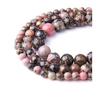 HAAMIIQII 35pcs perles de béryl naturel 10mm rond lâche perles de pierres précieuses fabrication de bijoux bricolage bracelet collier