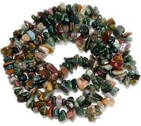 HAAMIIQII 5-8mm perles de détritus d'agate indienne naturelle détritus irréguliers pierres précieuses en vrac perles de guérison énergétique perles chaîne de fabrication de bijoux 30 pouces