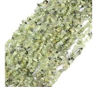 HAAMIIQII 5-8mm perles de miettes vertes naturelles perles de miettes irrégulières miettes Pierre en vrac perles de guérison énergétique perles ligne de fabrication de bijoux 30 pouces