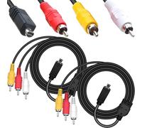 HAAMNING7 2 pièces Câble audio-vidéo caméscope pour Sony Handycam Câble audio-vidéo 10 broches VMC-15FS AV TV caméscopes pour Sony Handycam DCR-HC20/HDR-CX7/HDR-FX7 et autres modèles